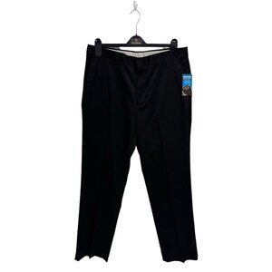 PGA Tour Men's Motion Flex Ultimate Black dress pant no Iron UPF 50+ size 34X32